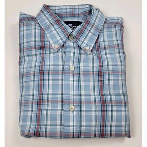 Men's Saddlebred Wrinkle Free Button Down Long Sleeve Shirt Size L Plaid